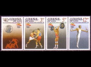 Armenien Mi.Nr. Zdr.199-202 Olympische Spiele 1992 Barcelona 