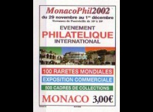 Monaco Mi.Nr. 2629 Int. Briefmarkenausstellung MONACOPHIL ´02 (3,00)