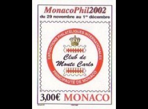 Monaco Mi.Nr. 2630 Int. Briefmarkenausstellung MONACOPHIL ´02 (3,00)