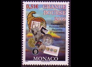 Monaco Mi.Nr. 2952 Briefmarken- und Münzenausstellung Grande Bourse (0,51)