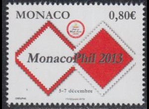 Monaco Mi.Nr. 3150 Int. Briefmarkenausstellg. MONACOPHIL 2013 (0,80)