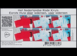 Niederlande Mi.Nr. Block 139 Rotes Kreuz, Erste Hilfe bei Unfällen