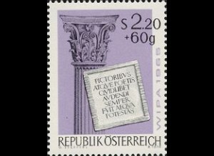 Österreich Mi.Nr. 1186 WIPA 1965 (II) Römische Großbuchstabenschr. (2,20S+60g)