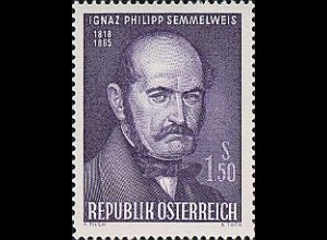 Österreich Mi.Nr. 1192 100 Todest. Ignaz Semmelweiß (1,50)